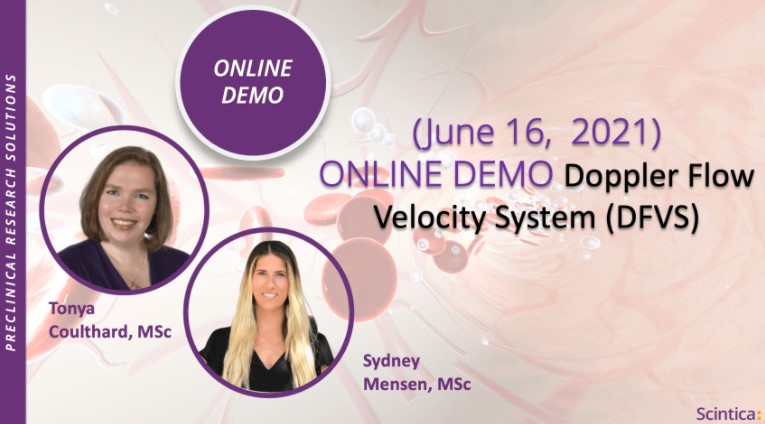 (June 16, 2021) LIVE Online Demonstration: Doppler Flow Velocity System (DFVS)